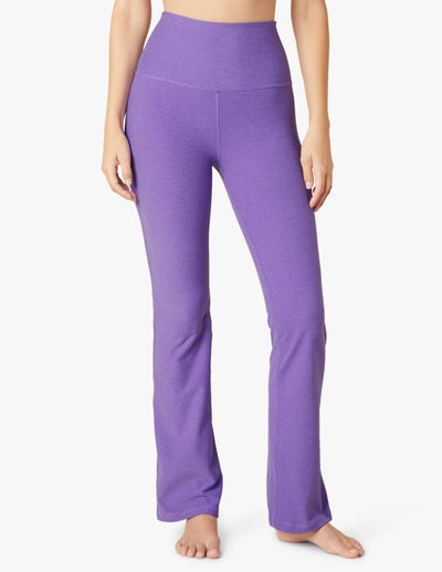 purple high waisted flare pant