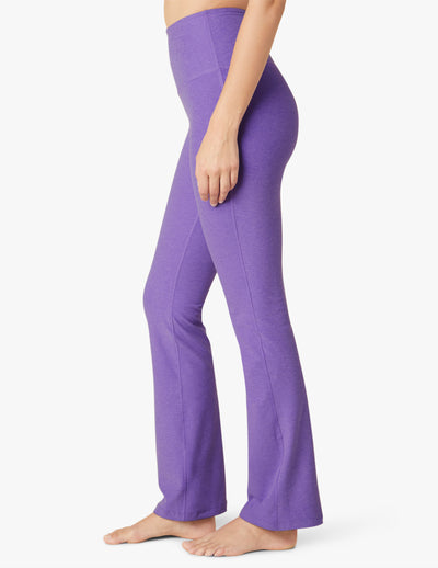 purple high waisted flare pant