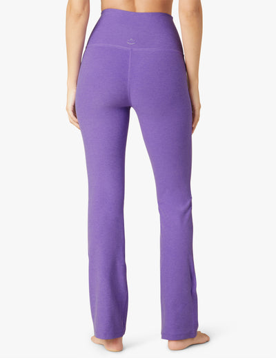 purple high waisted flare pant