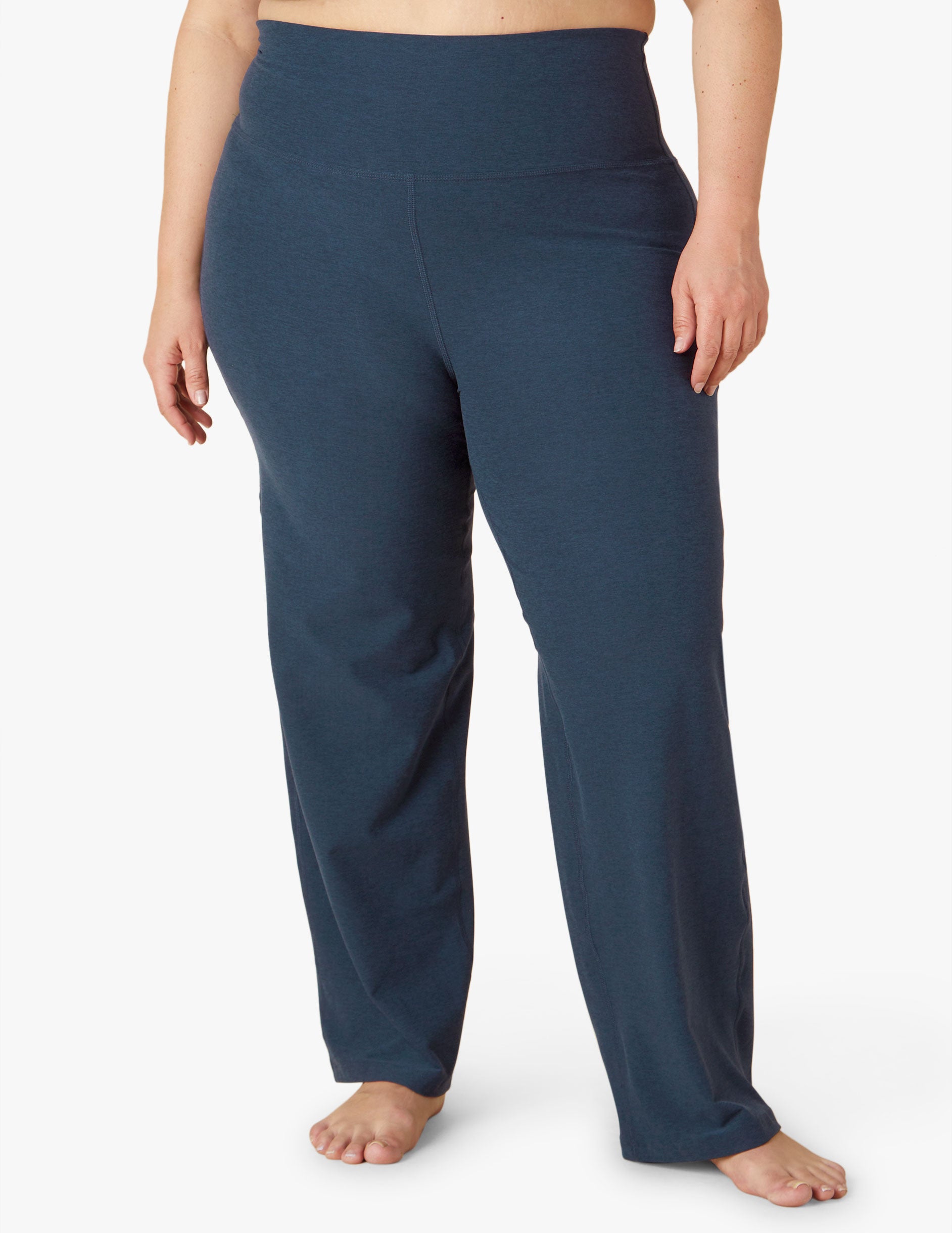 Balance Collection Yoga Pants large Navy Soft Stretchy