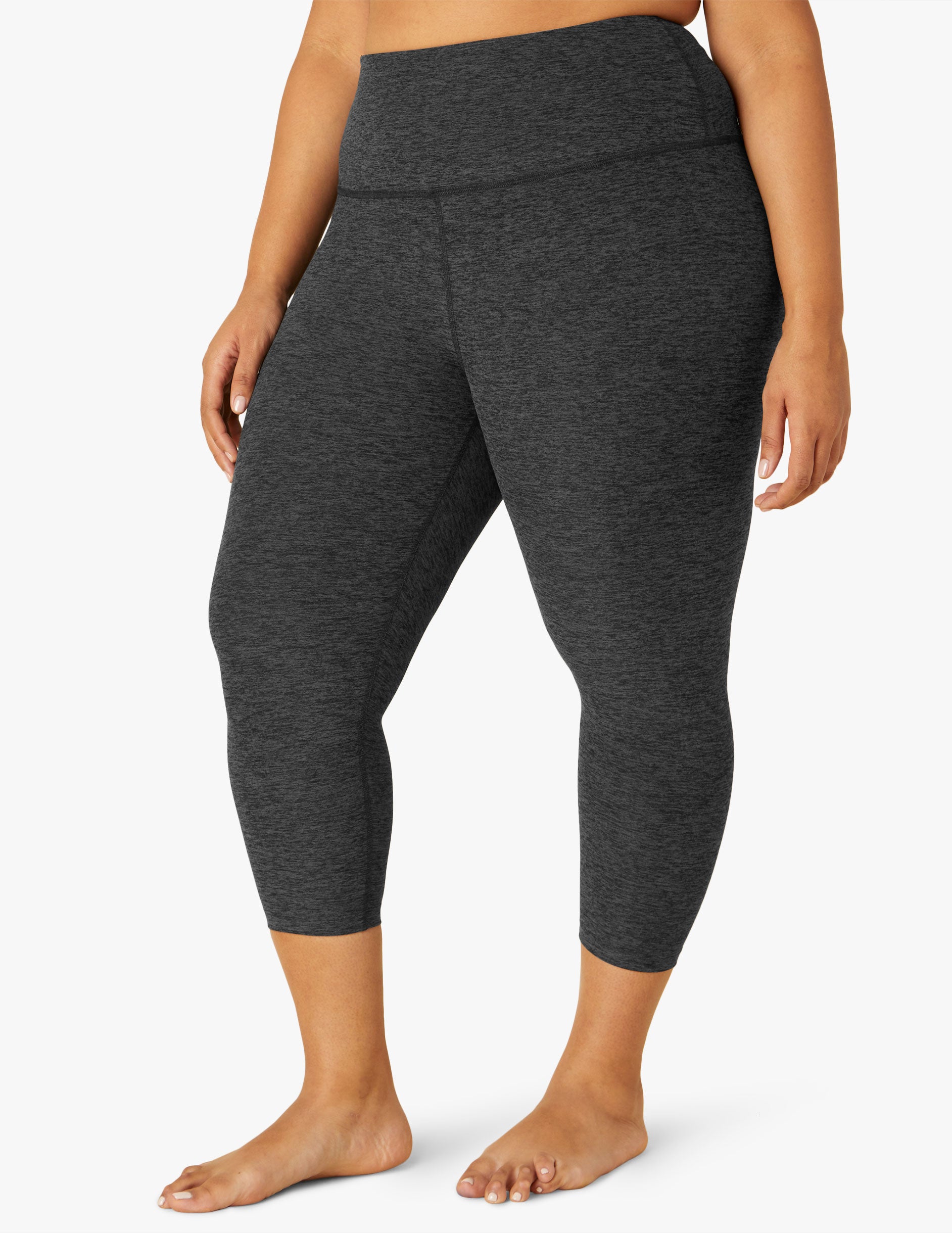 Beyond Yoga Women's Wide Band Stacking Capri Legging in Black Size SMALL