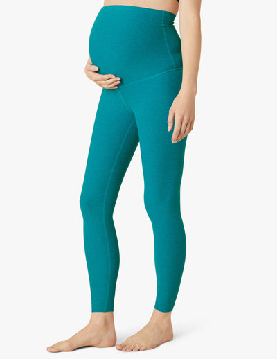 blue maternity high waisted legging