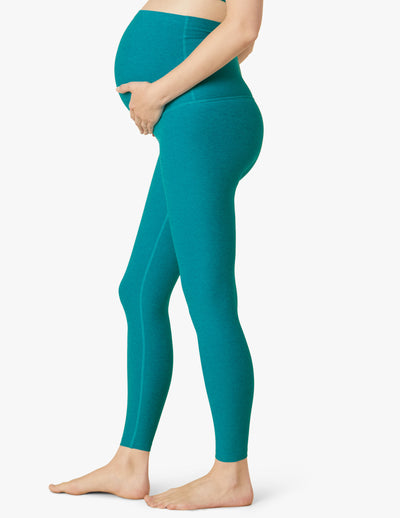 blue maternity high waisted legging