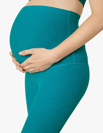 blue maternity high waisted legging