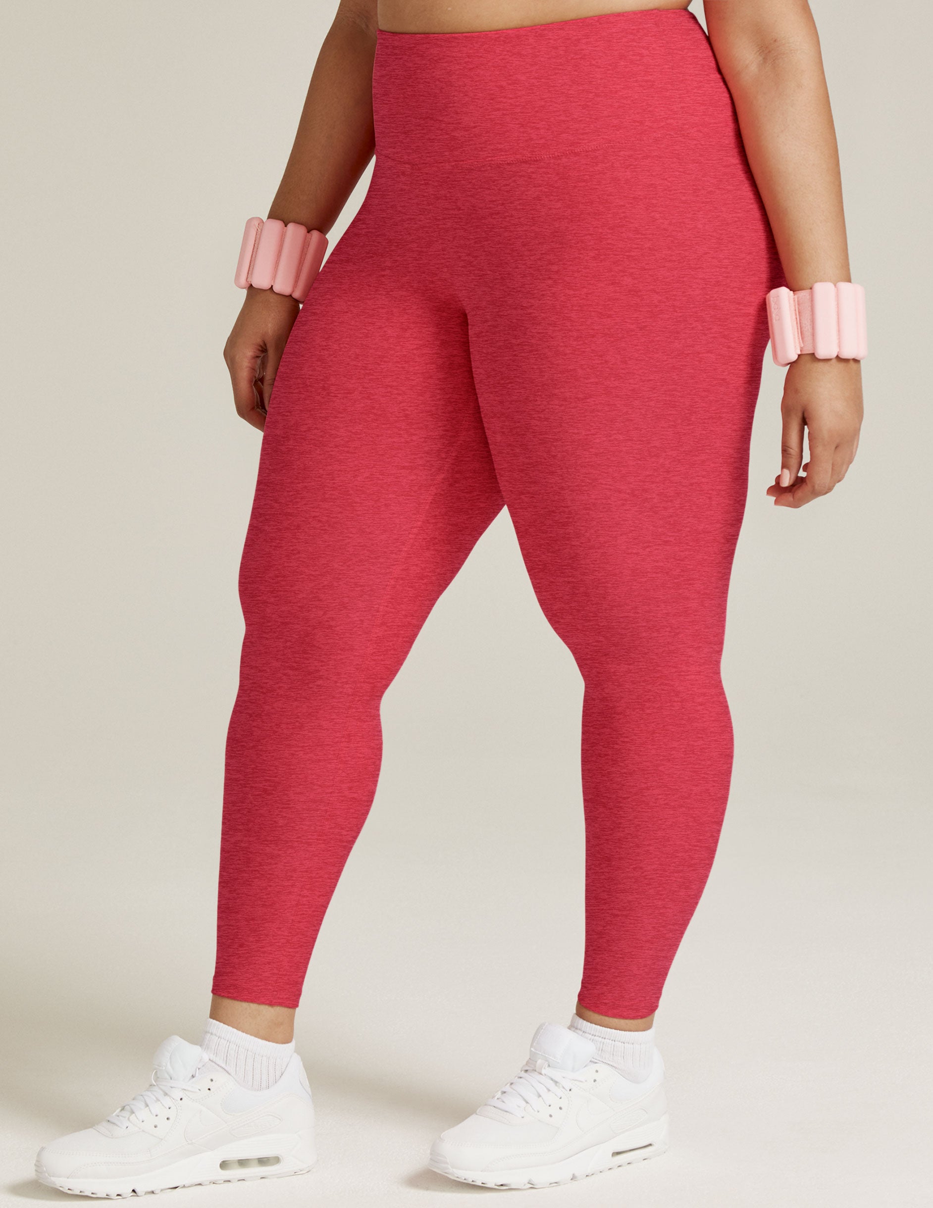 red plus size high waisted leggings