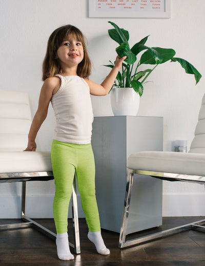 green toddler legging