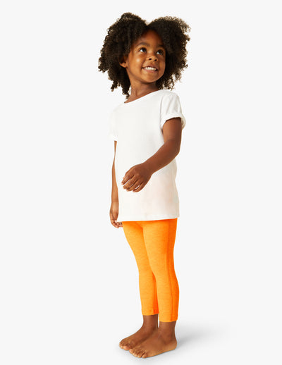 orange toddler midi legging