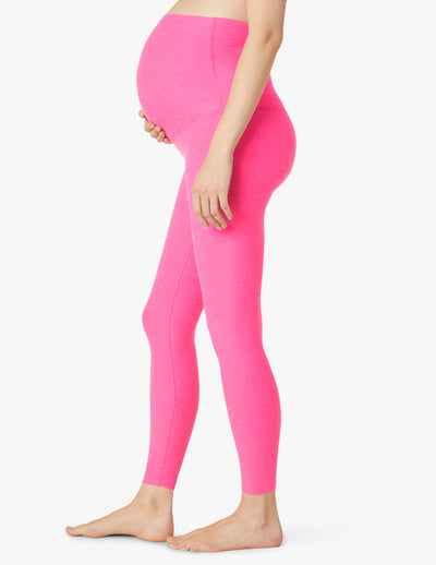 pink maternity high waisted legging