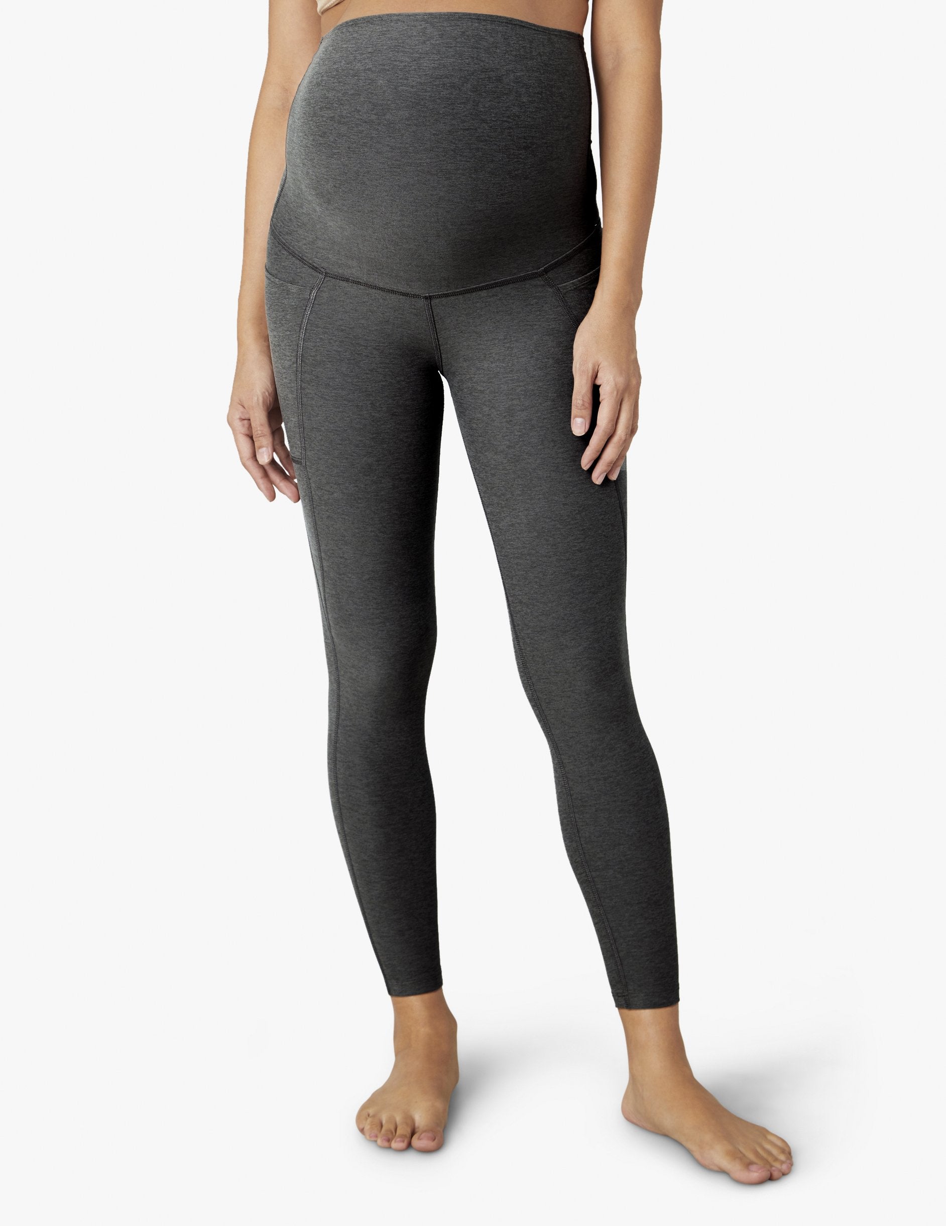 Maternity leggings - dark heather grey