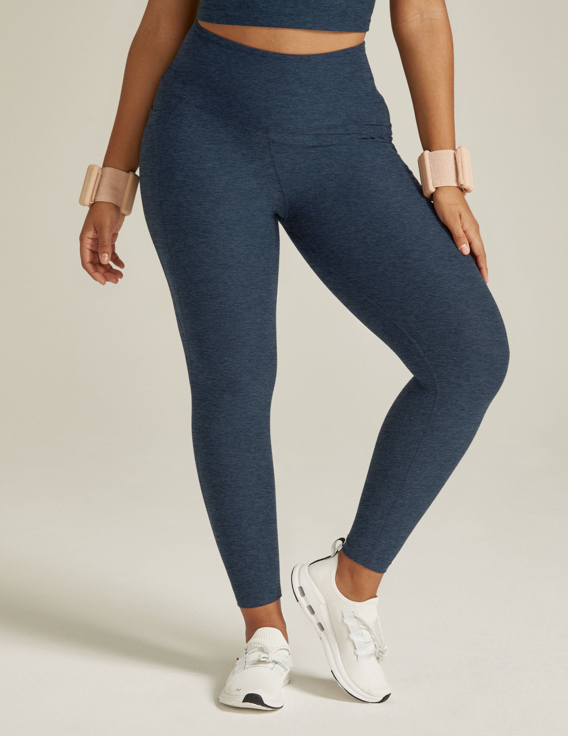 Navy Color Legging with High Waist