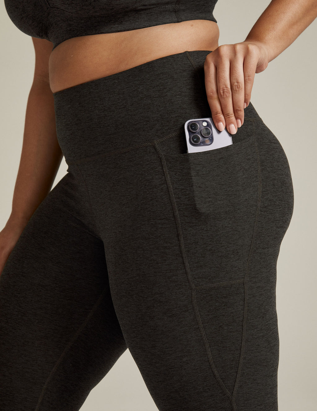 Spacedye Out Of Pocket High Waisted Capri Legging Featured Image