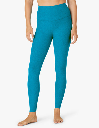 blue legging with cross back detail 