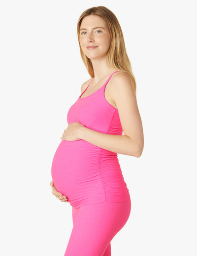 pink maternity tank top