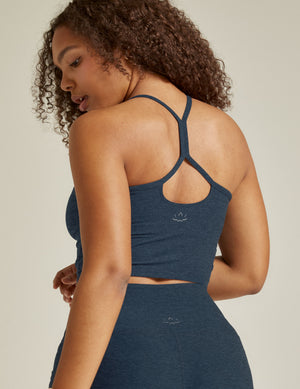 blue crop top