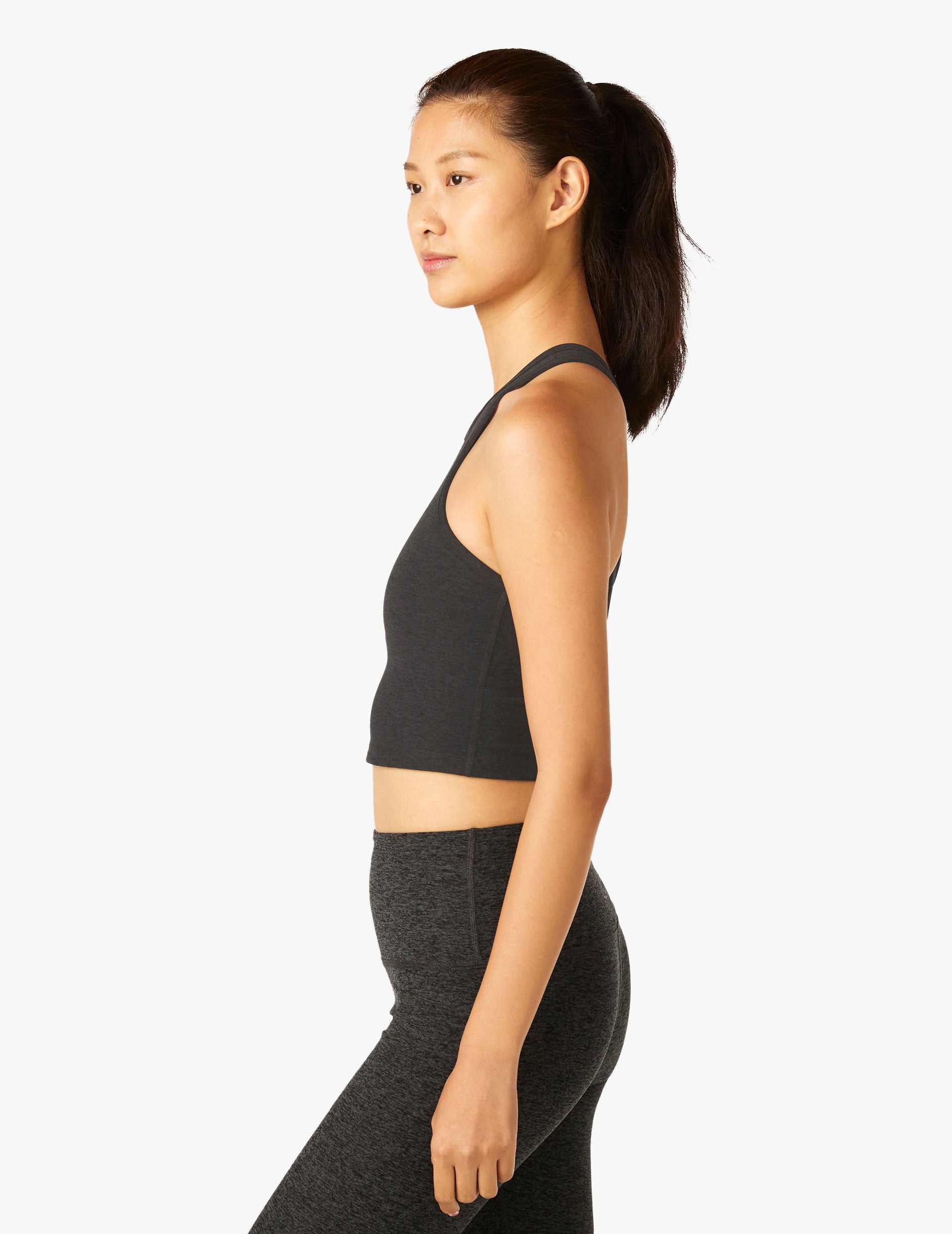 Beyond Yoga Spacedye Square Neck Cropped Bra Top  Urban Outfitters Japan -  Clothing, Music, Home & Accessories