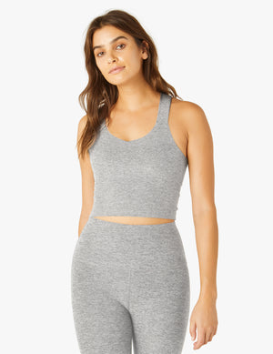 Spacedye Twist Through Cropped Tank
