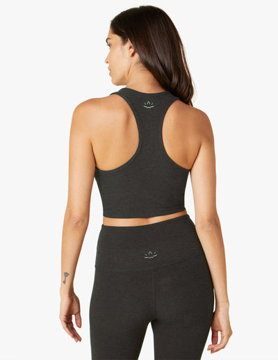 black sports bra top