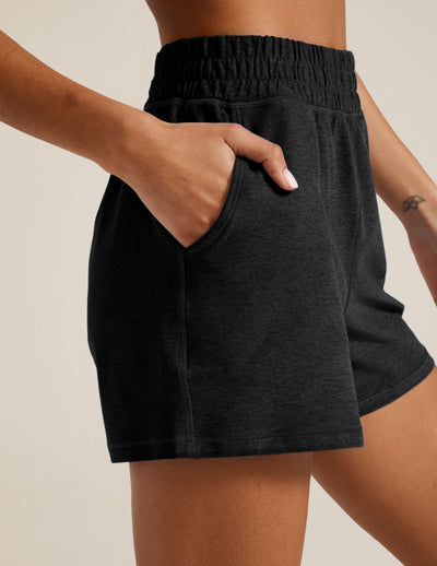 black shorts