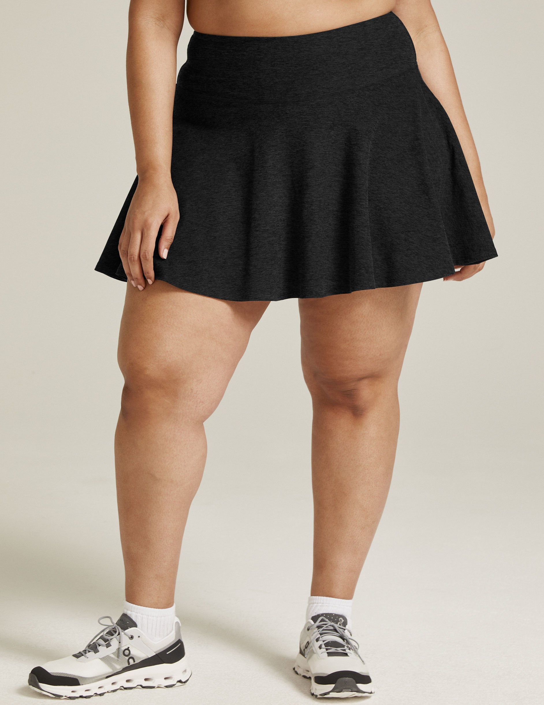 Black mini circle top skirt