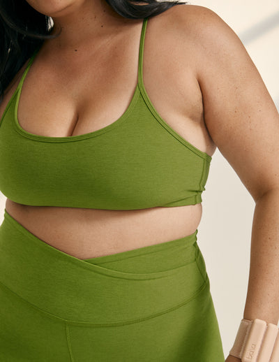 green bra top