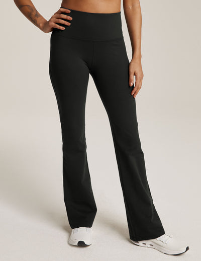 Women's Yoga Flare High Waisted Pants - Breathable Material To